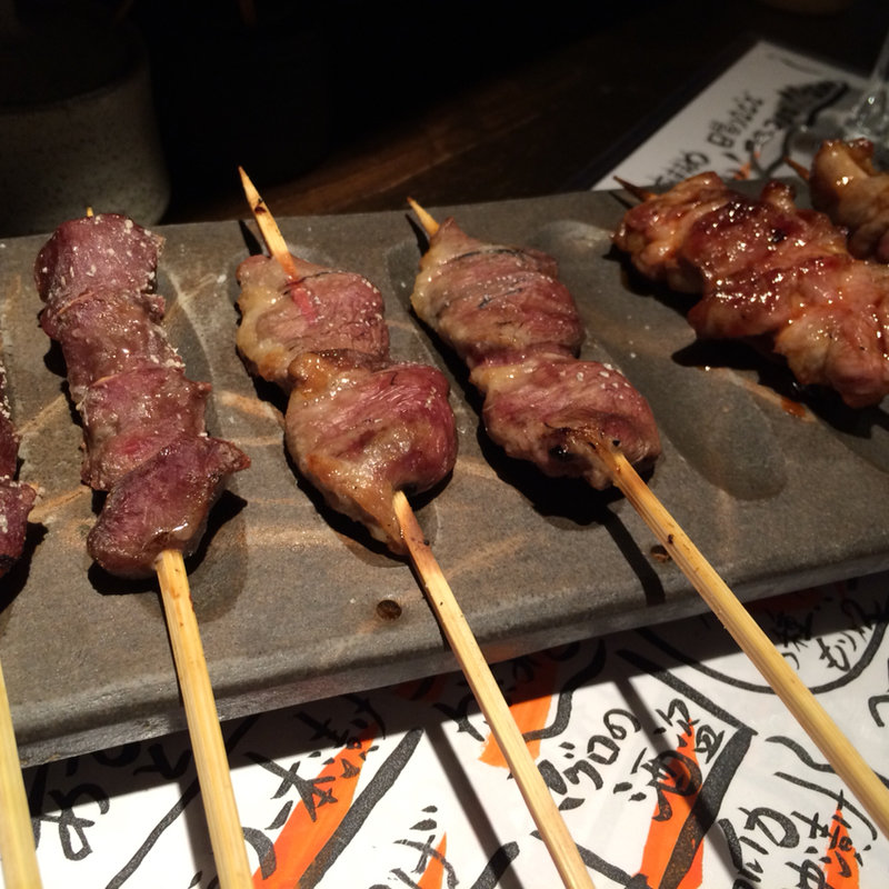 串焼きお任せ3本セット(たに 梅田お初天神店 )