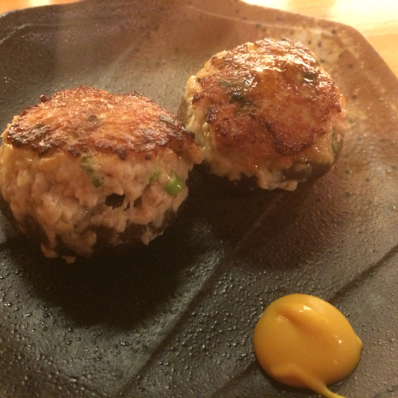 しいたけの肉詰め(うまい魚と炭火焼 泰三屋 )
