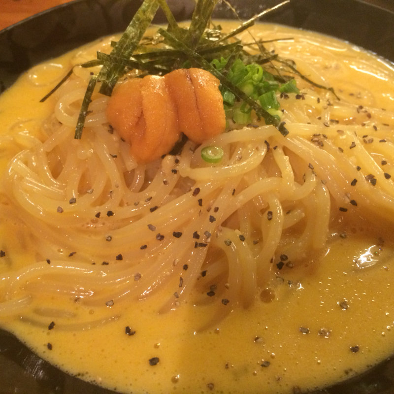 贅沢ウニボナーラ(うまい魚と炭火焼 泰三屋 )