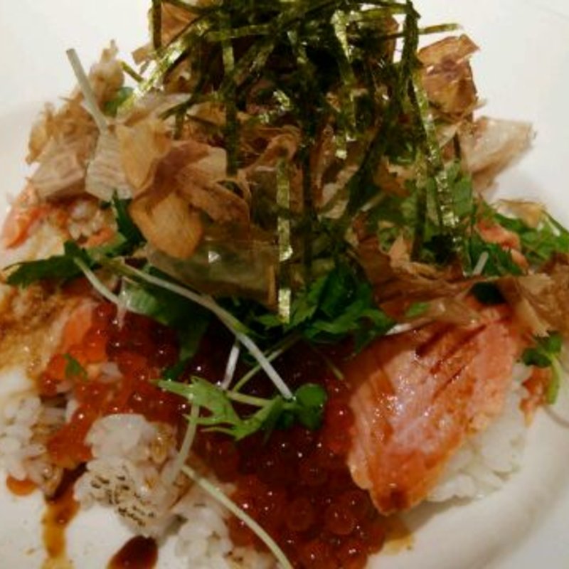 サーモンといくらのランチ(ディキシーダイナー 練馬)