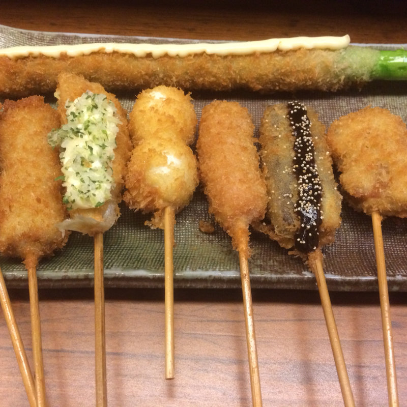 彩り串カツ定食(旬菜ダイニング あ)