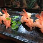 甘エビのにぎり(末広鮨総本店)