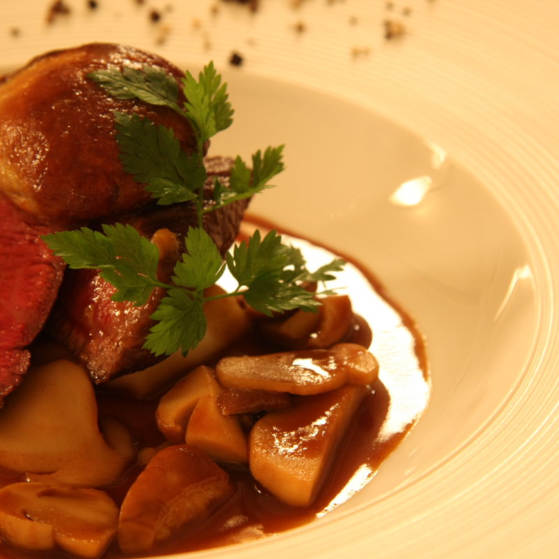 牛肉とキノコのシチュー(リストランテ イル バンビナッチョ)