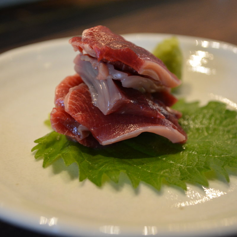 砂肝の刺身(地鶏割烹 稲垣)
