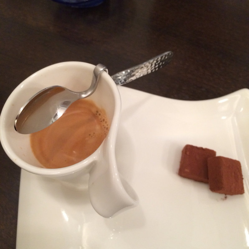 エスプレッソシングル生チョコ添え(Ken's珈琲店)