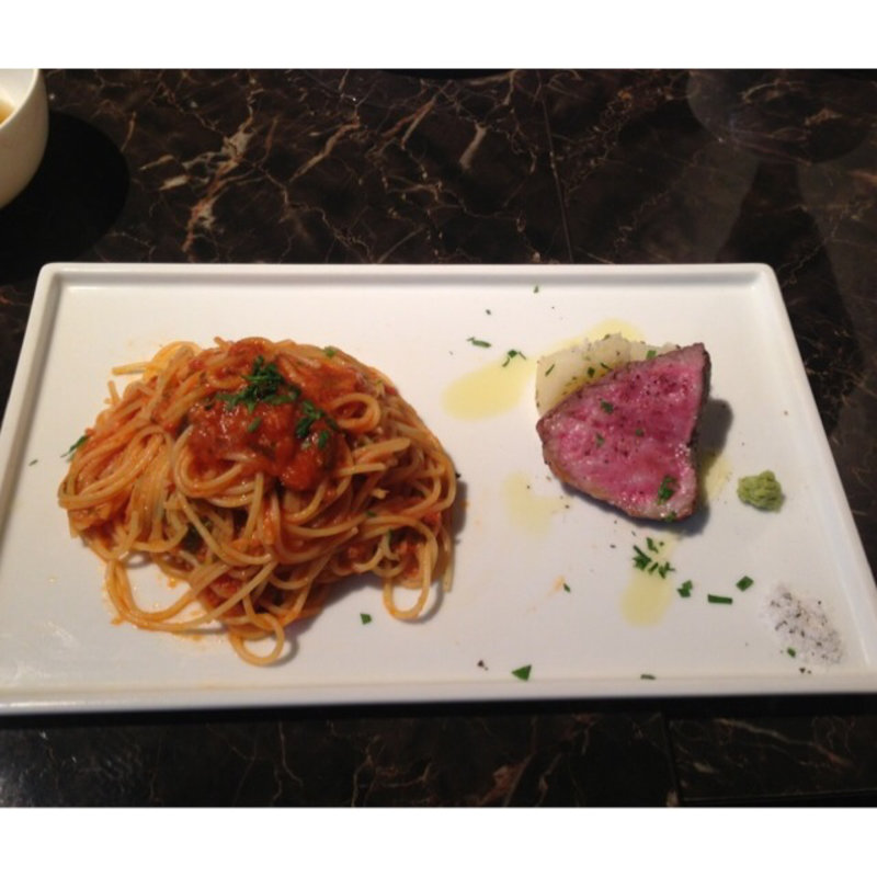 熟成肉とパスタのランチセット(グルメドクターイタリアン)