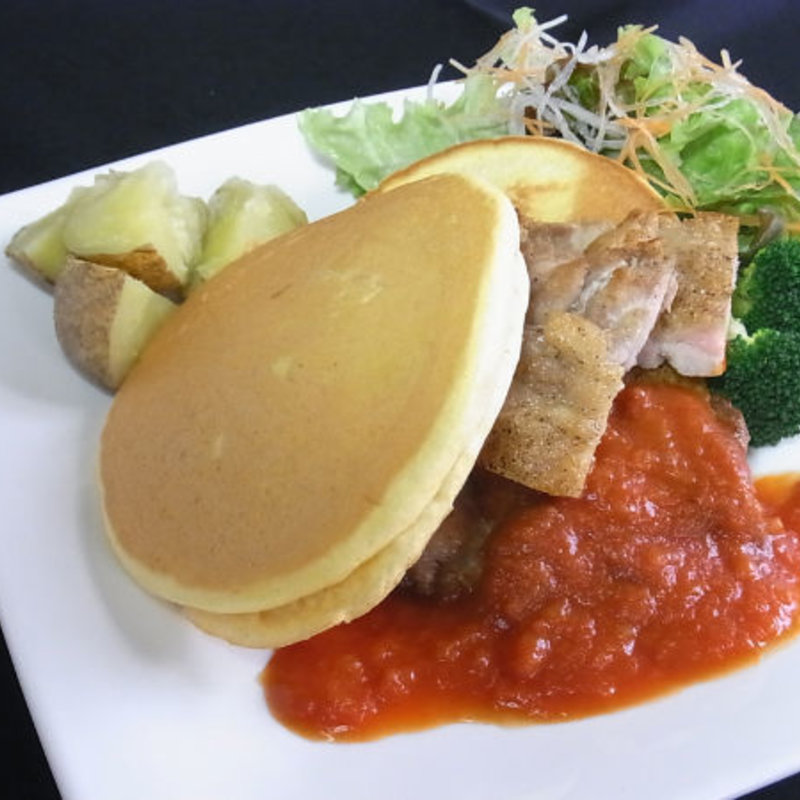 合鴨とマッシュポテトのパンケーキ(JAM 渋谷宇田川町店)