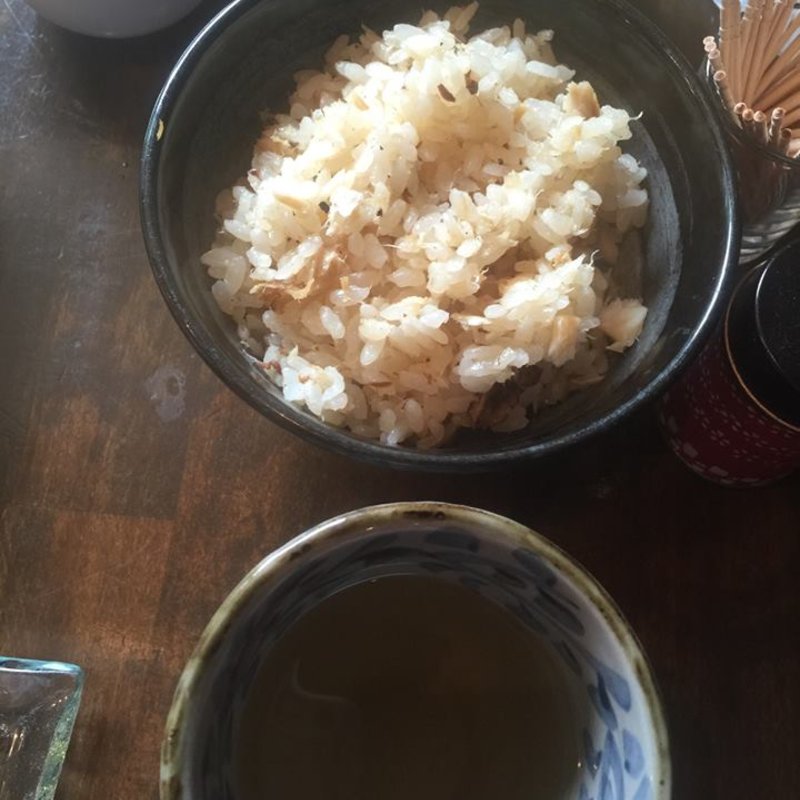 日替わりご飯(鯛飯)(手打蕎麦 笑日志（えびし）)