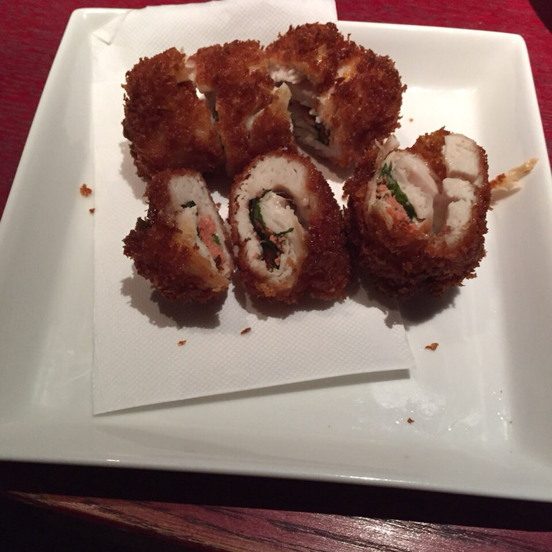 ささみと明太子のくるくる揚げ(素晴人 )