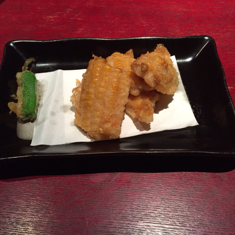 生とうもろこしの天ぷら(素晴人 )