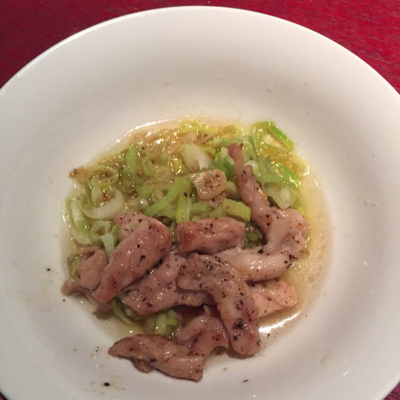 セセリとネギ炒め(素晴人 )