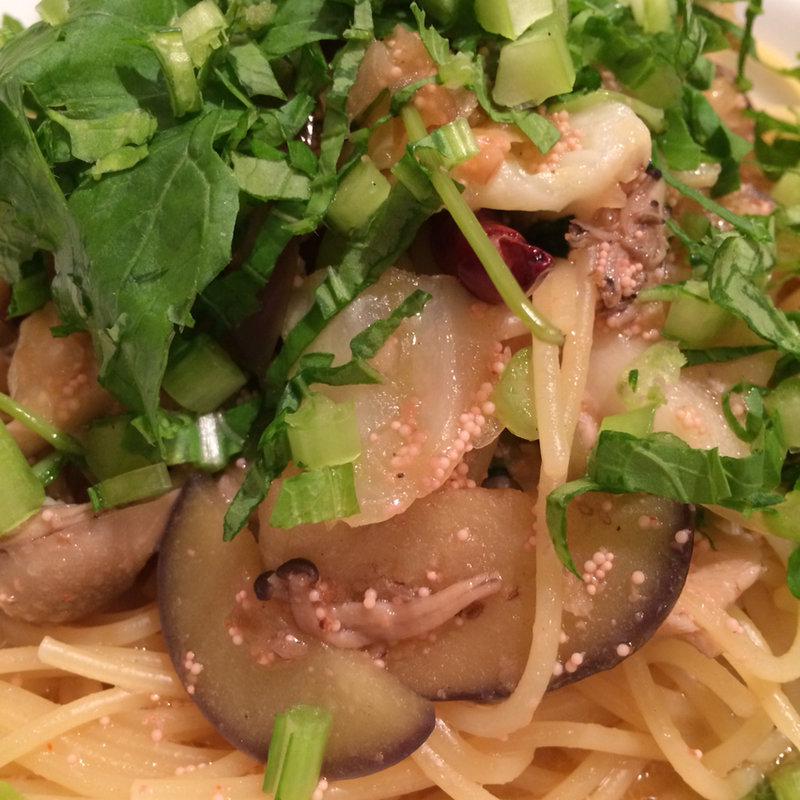 秋野菜&明太子の和風バター醤油(プリマパルティーレ)