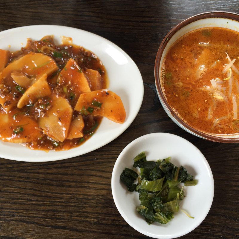 日替わり定食（新筍の唐辛子煮込み）(明星飯店 )