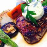 下町カーリック牛ヒレステーキと焼き野菜(下町DINING&CAFE THE sea)