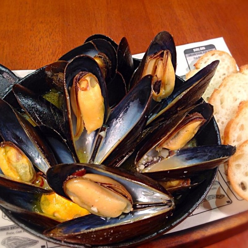 ムール貝の白ビール蒸し(新千葉ビアホール )