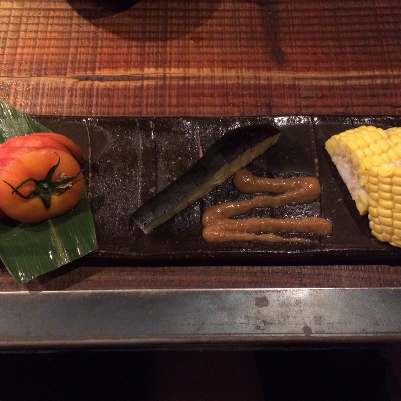 夏野菜の三種盛(wine no Ruisuke zeRo)