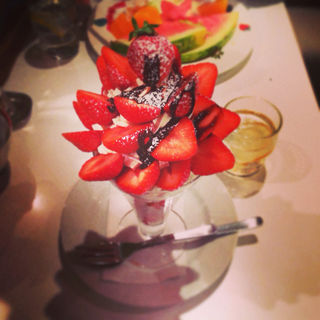 あまおう苺のパフェ(果実園 東京店 )