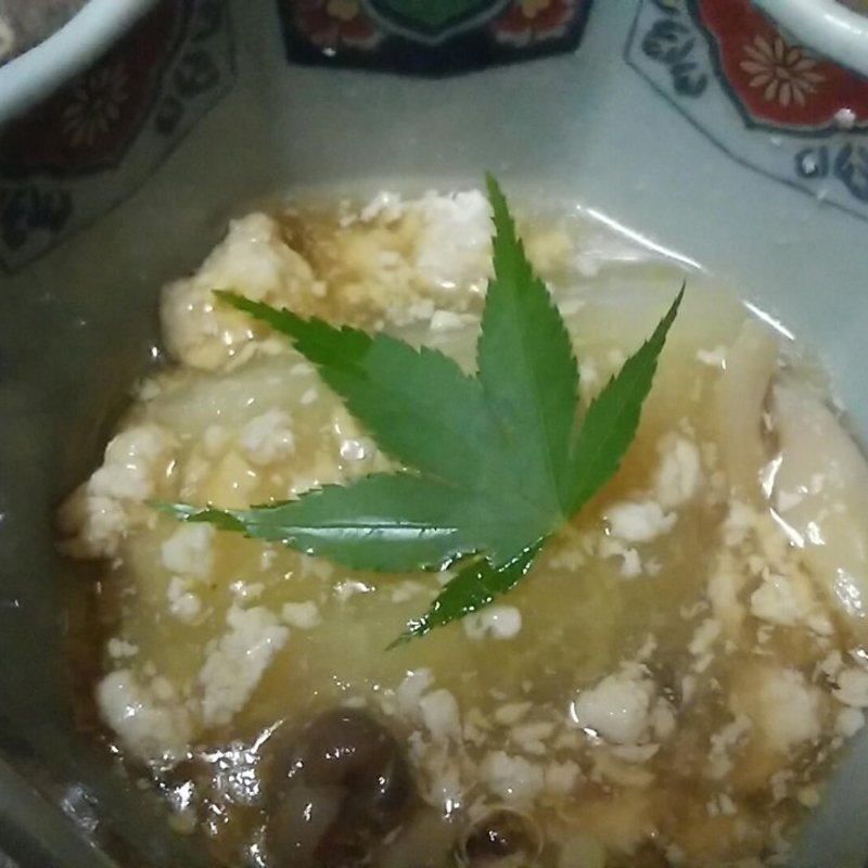 冬瓜のそぼろあんかけ(小料理 野本)