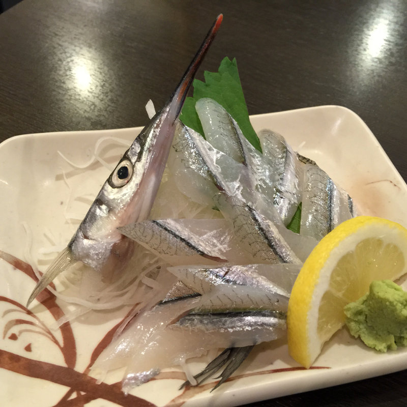 さより造り(海鮮屋台 新鮮組 上本町店)