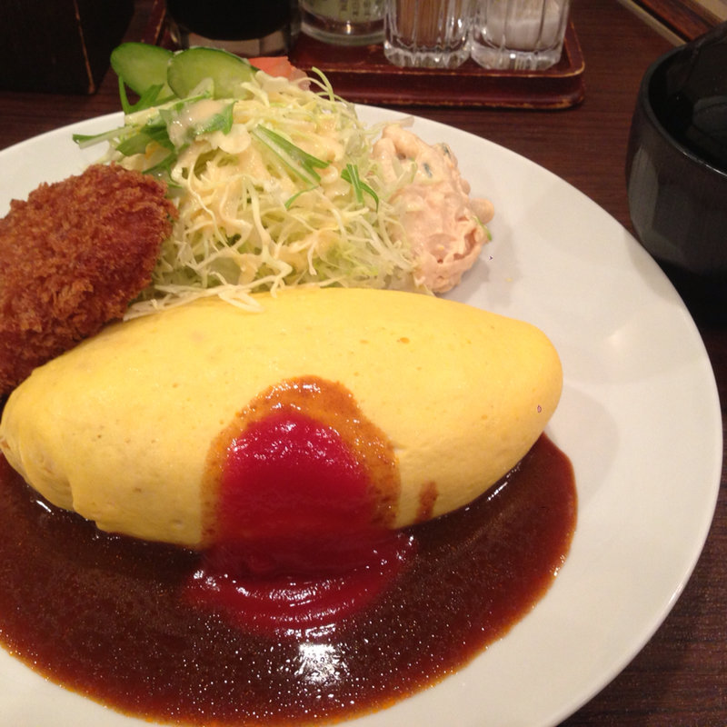 特製オムライス&ヘレカツ(グリル 欧風軒)