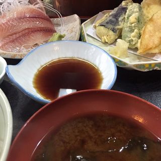 カマスの天ぷら定食(小松や)