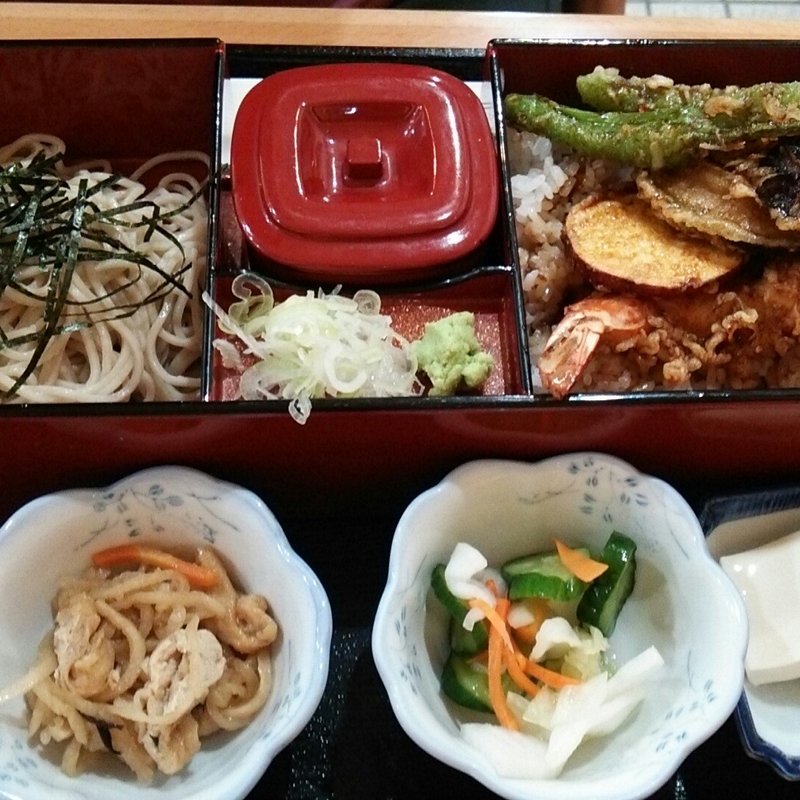 天丼とそばセット(きしや)