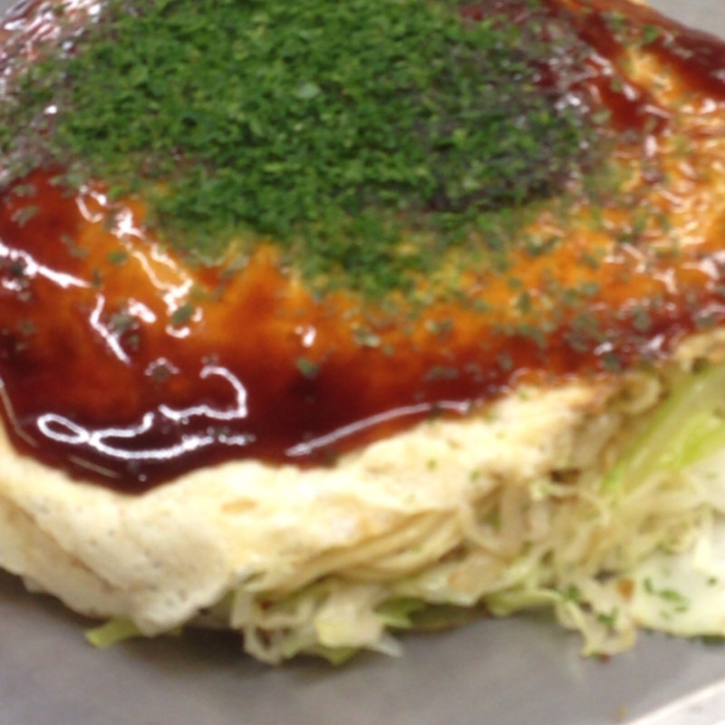 お好み焼き イカ天入り(薬研堀 八昌 （やげんぼり はっしょう）)