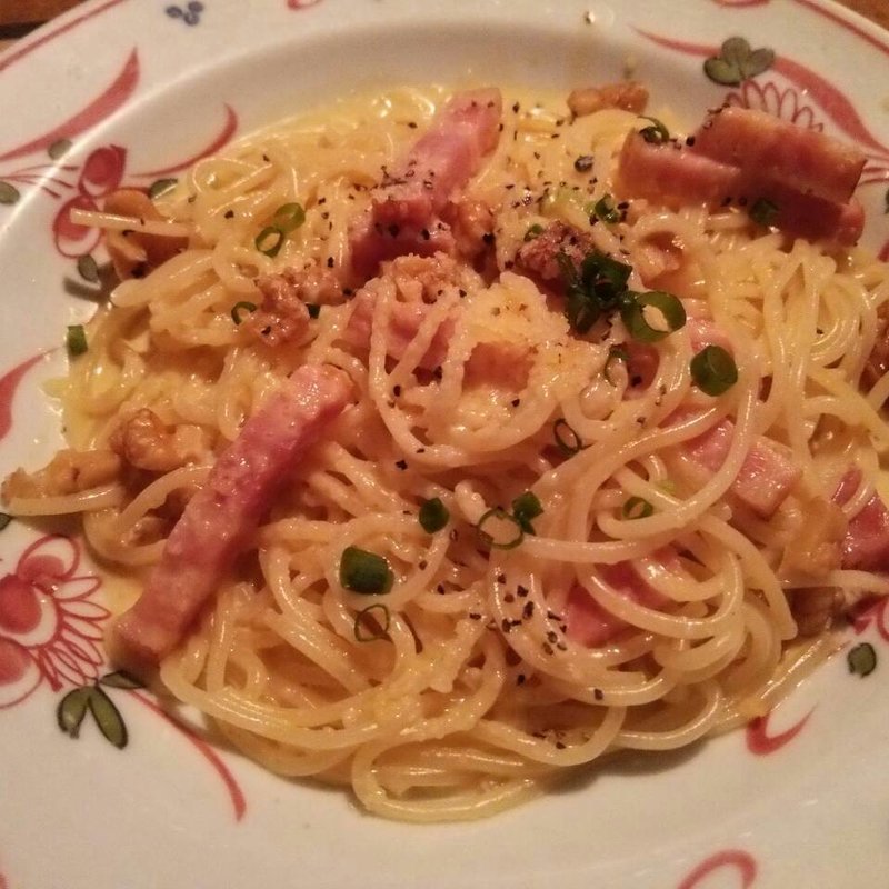 厚切りベーコンとクルミのクリームパスタ　ゴルゴンゾーラ風味(鎌倉パスタ モザイクモール港北店 )
