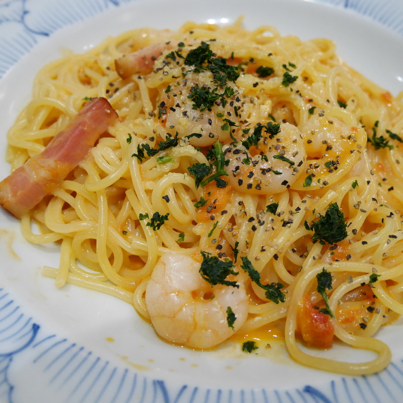 プリプリ海老のトマトクリームパスタ(鎌倉パスタ モザイクモール港北店 )