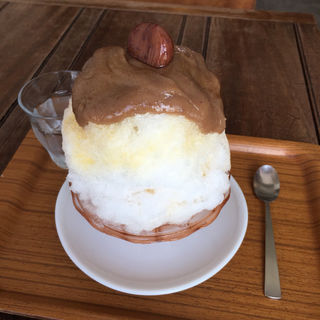 かき氷（天津甘栗）(日本茶カフェ 一日)
