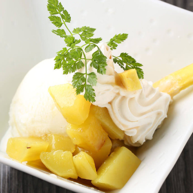 北海道バニラアイス(九州紀行・美色個室 一本気 海浜幕張店 （イッポンギ）)