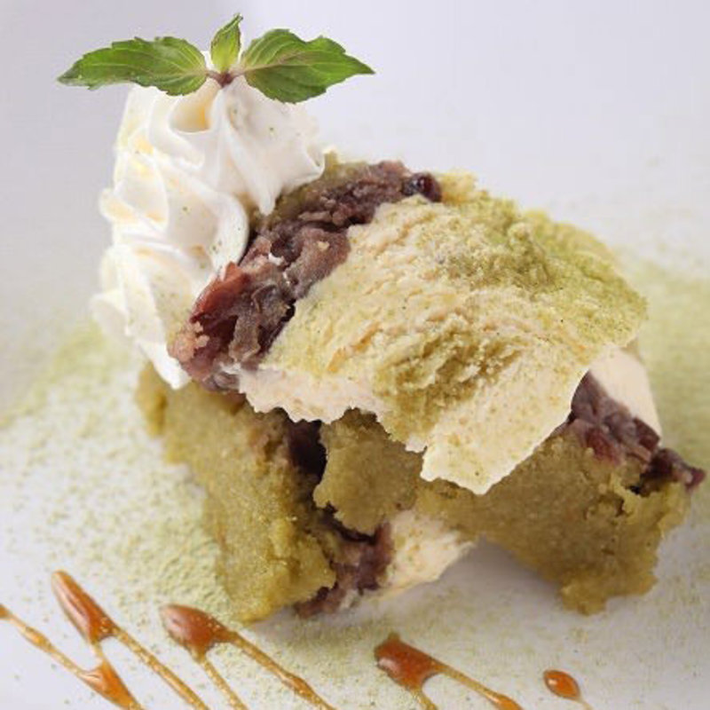 きな粉抹茶アイス(九州紀行・美色個室 一本気 海浜幕張店 （イッポンギ）)