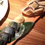 鯖寿司とサバサンド(煮炊魚金 （うおきん）)