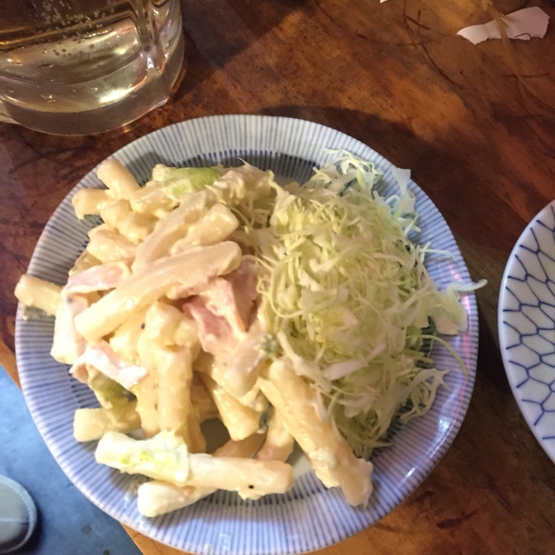 マカロニサラダ(立呑み晩杯屋 大井町)