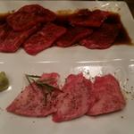 和牛赤身肉の３種盛りセット(恵比寿焼肉　kintan （エビスヤキニクキンタン）)