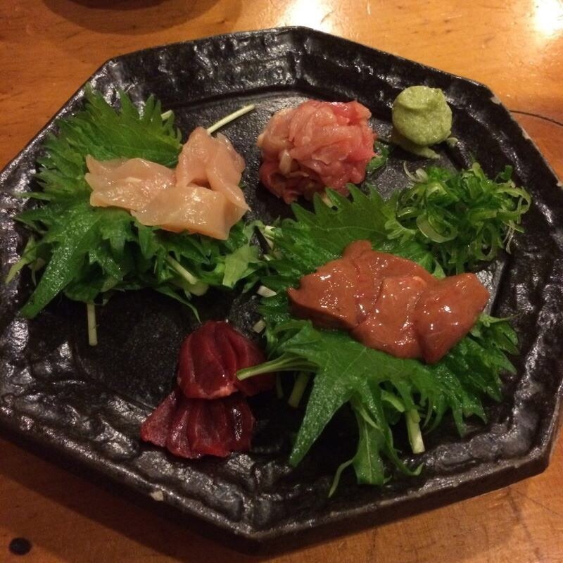 丹波地鶏お造り4種盛り(やきとり正や 京橋店)