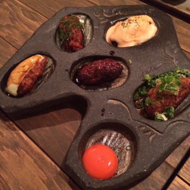 つくねの五種盛り合せ(炭焼Parks なないろ京橋店)