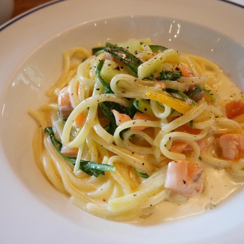 信州キノコのクリームパスタ　アンチョビ風味(欧風小皿料理 沢村 丸の内)