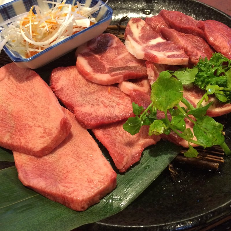 タン4種盛り(肉の田じま Nikuno Tajima)