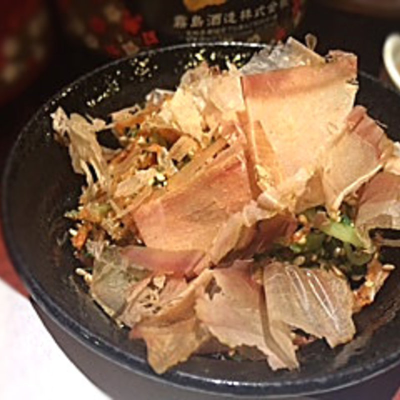 ゴーヤ塩もみと桜海老(けんちゃん)