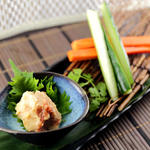 山ウニ豆腐の野菜スティック