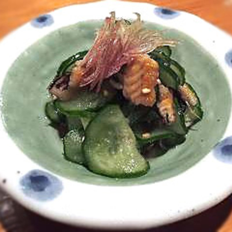 穴子ときゅうりの土佐酢和え(鉄板焼 MIKASAGI)