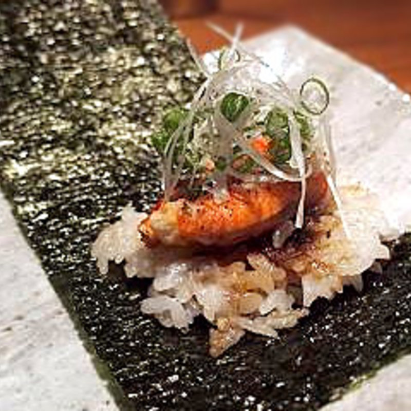 ズワイ蟹の磯辺焼き(鉄板焼 MIKASAGI)