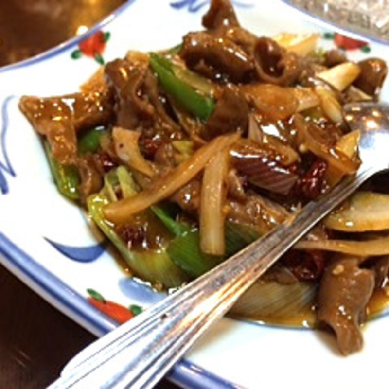 牛モツ山椒炒め(敦煌　伊勢佐木町)