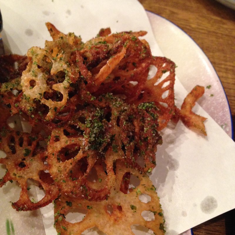 のり塩蓮根チップス(浜焼き海鮮居酒屋 大庄水産 武蔵境店)