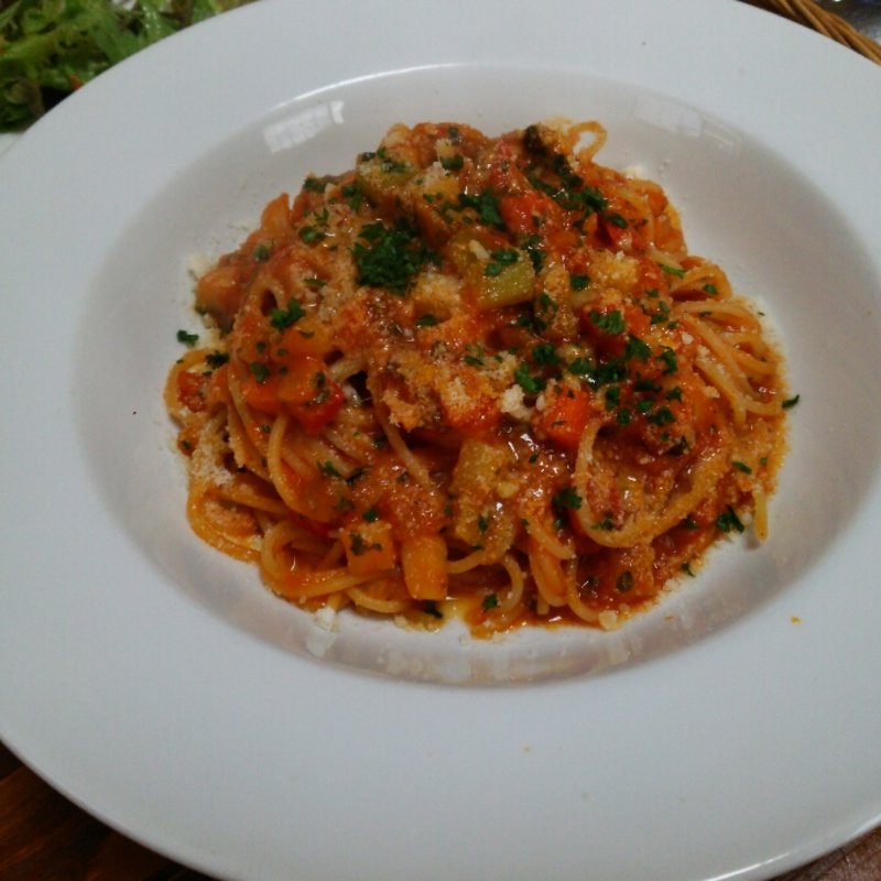 いろいろ野菜のトマトスパゲティー(イタめし屋 GUSTO)