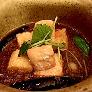 カマンベールと豆腐の揚げ出し(金魚 )