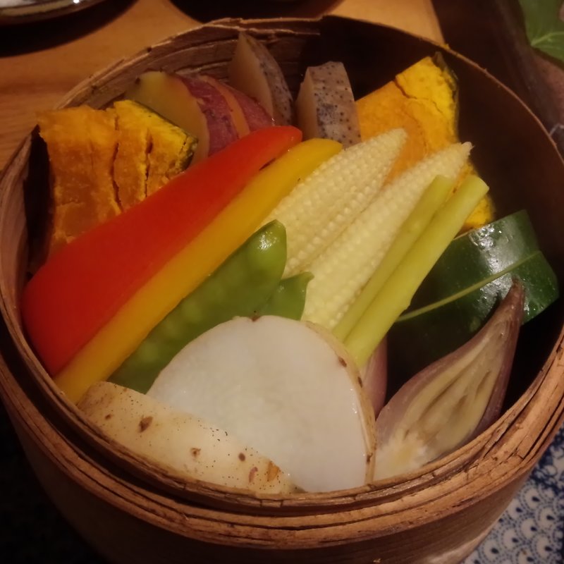 蒸し野菜(こけら)