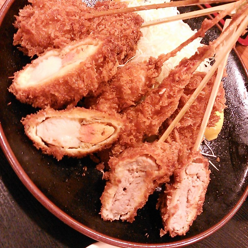 串カツ定食(とんかつ稲 仲町台店)