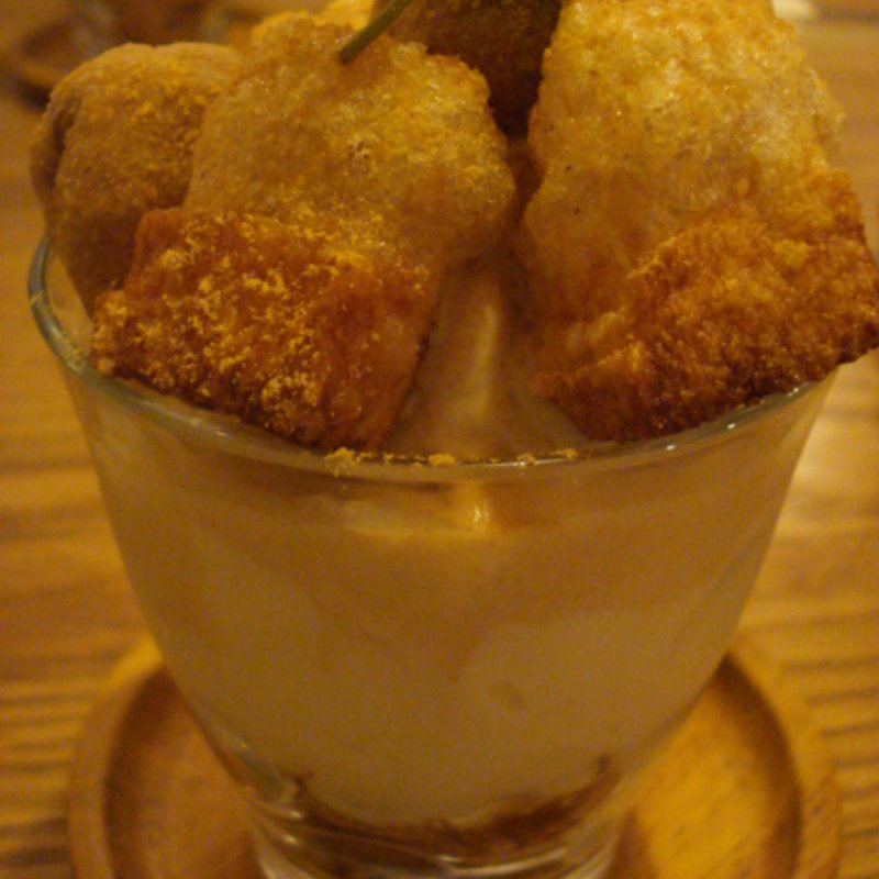 玄米パフェ(玄三庵　肥後橋本店)